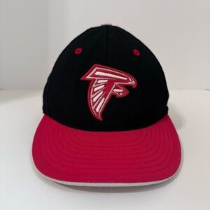 Vintage Reebok Atlanta Falcons NFL Fitted Wool Hat 7 3/4 Red Black